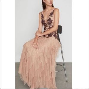 BCBGMaxAzria Nude Evening Gown Size 0